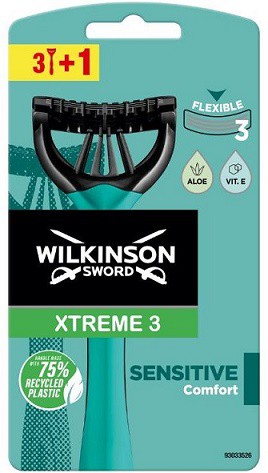 Wilkinson XTREME3 Sensitiv 4 jedn. | Holící čepelky a náhrady - Pánské